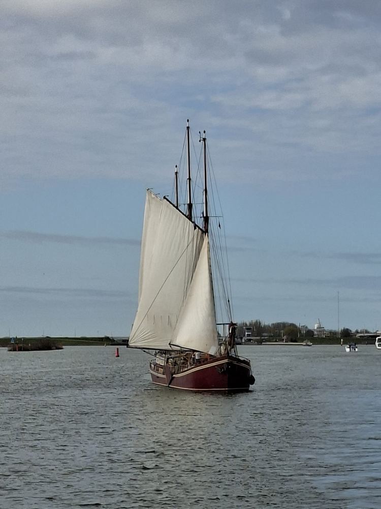 Voilier traditionnel sur une étendue d'eau
